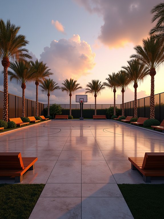 luxurious spectator seating area