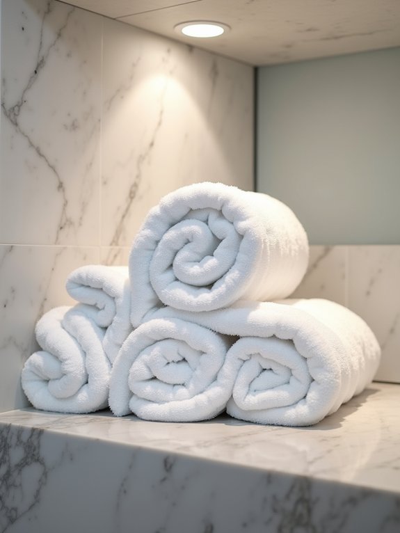 luxurious towel arrangement tips