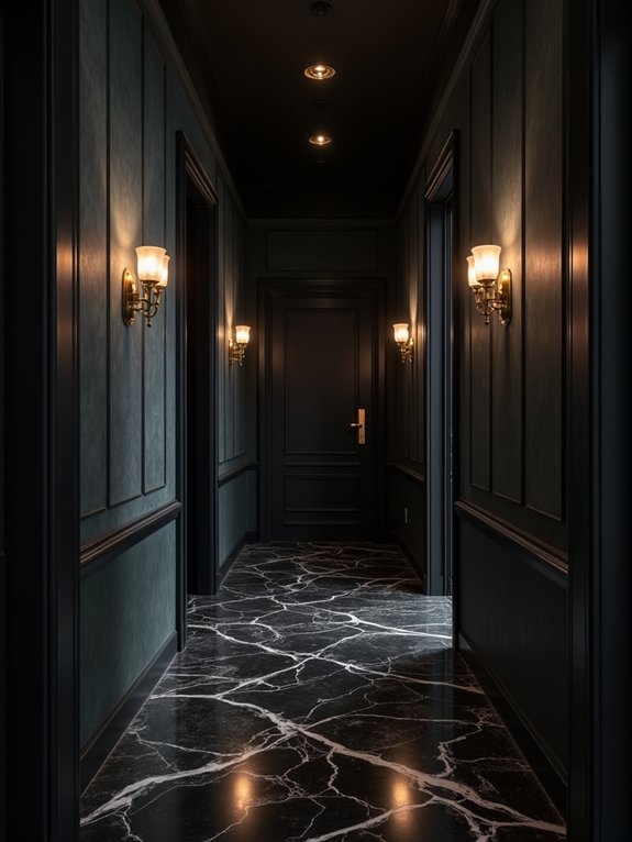 luxurious velvet wall treatments