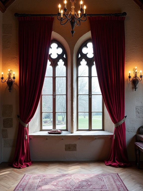 luxurious velvet window treatments