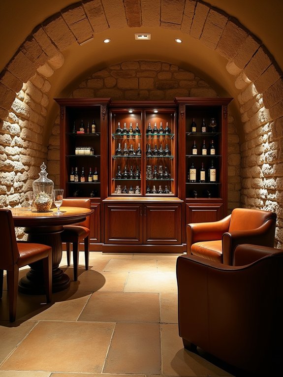 luxurious wine cellar design