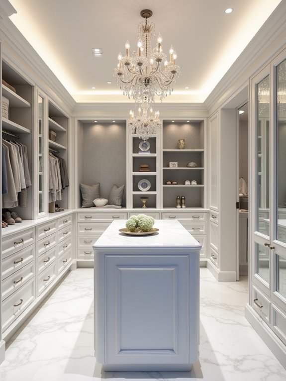 luxury closet island storage