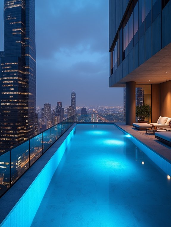 luxury floating pool experience