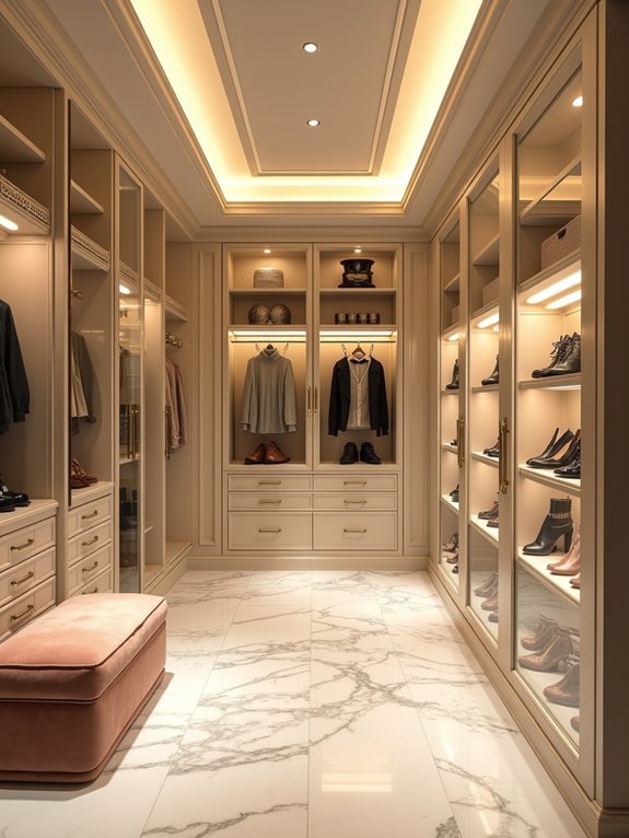 luxury walk in closet design