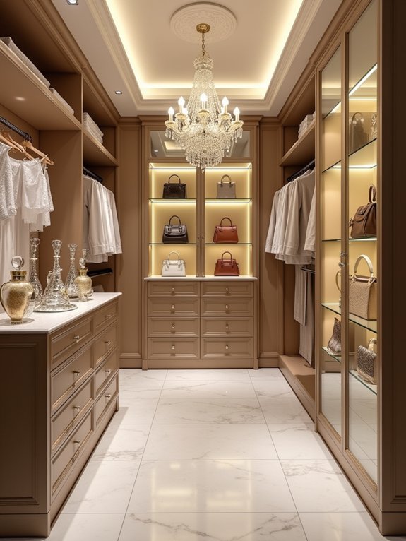luxury walk in wardrobe design