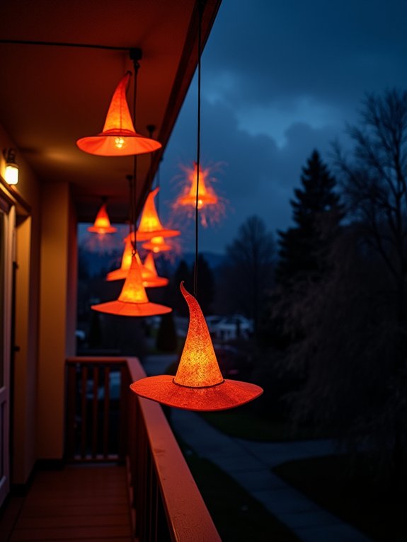 magical halloween balcony display