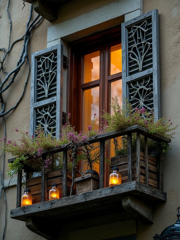magical herb filled balcony garden