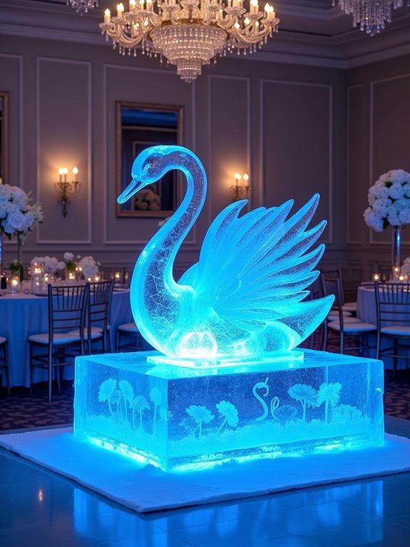 magical ice sculpture focal points