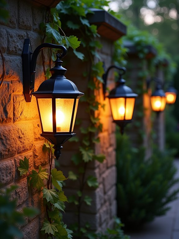 magical illuminated garden walls