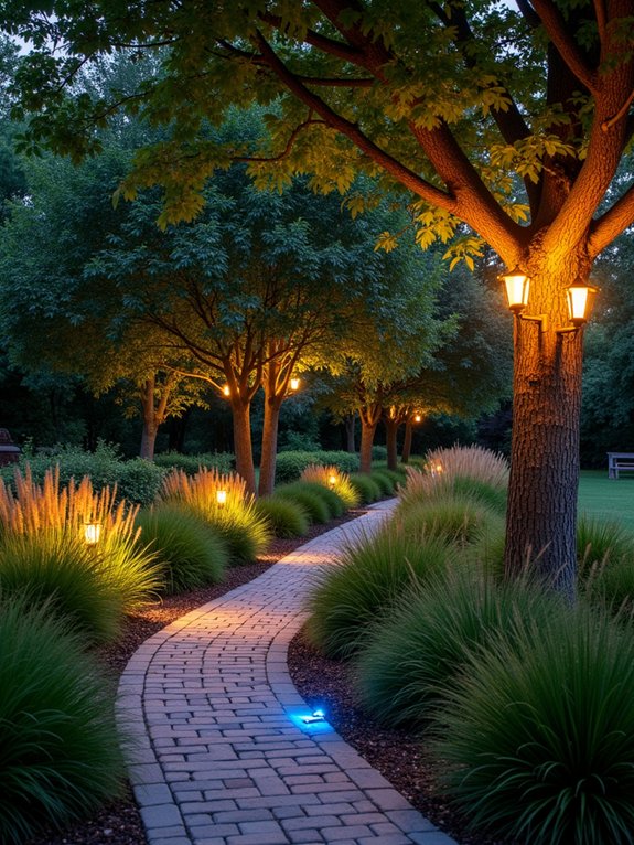 magical nighttime garden lighting