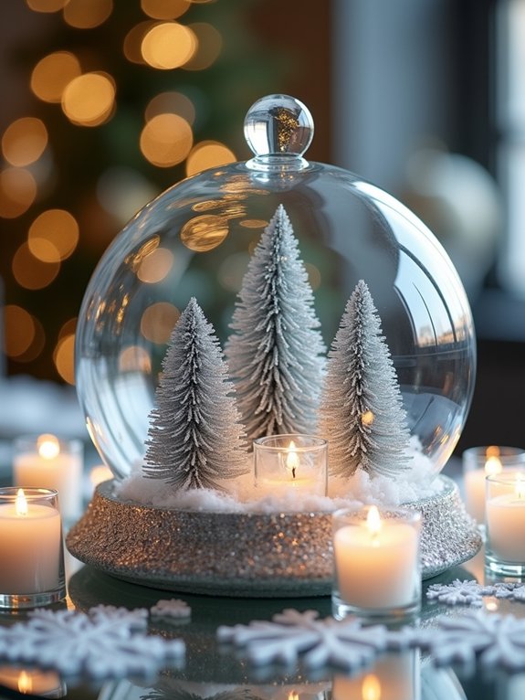 magical winter snow globes