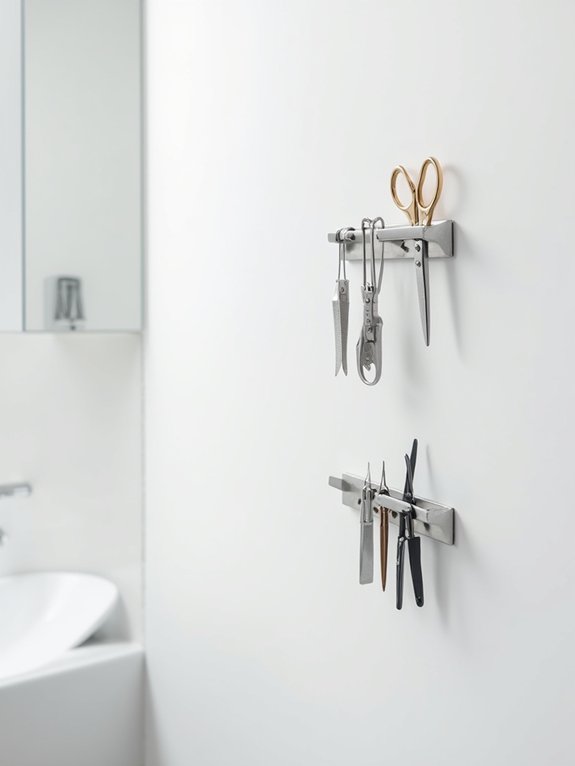 magnetic strips for organization