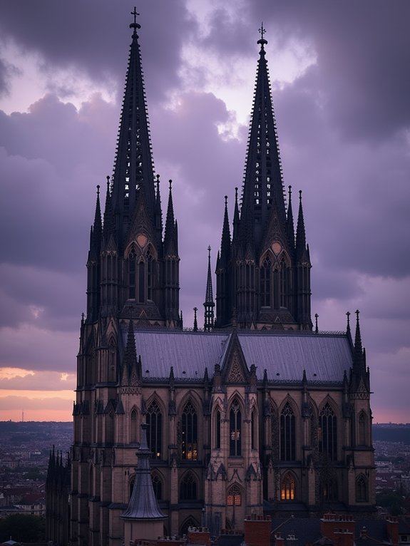 majestic gothic architectural elements