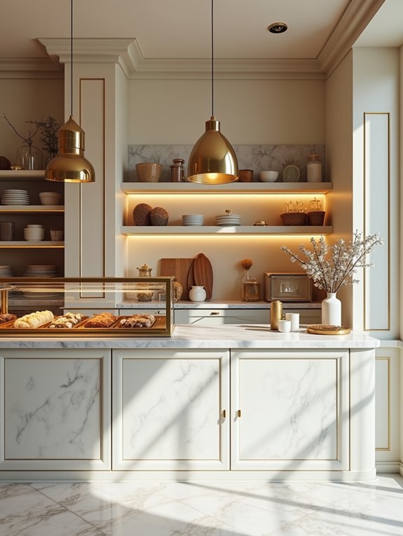 marble and brass elegance