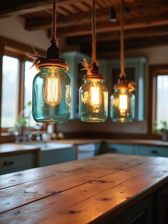 mason jar pendant lights