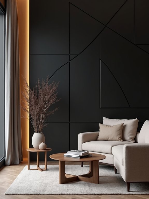 matte and glossy contrast