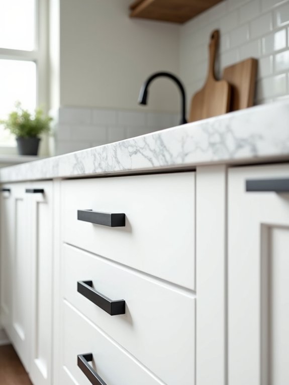 matte black hardware elegance