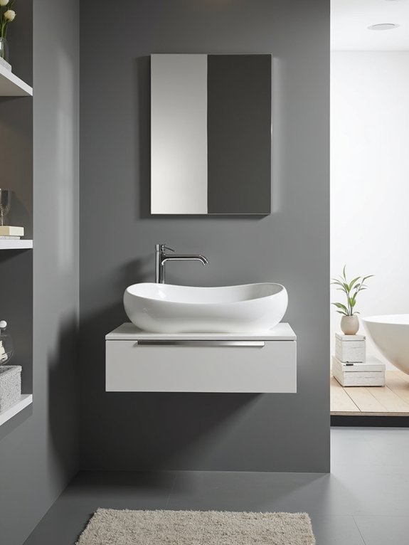maximize bathroom corner space