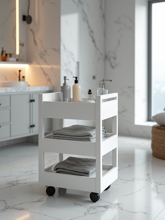 maximize bathroom storage efficiently