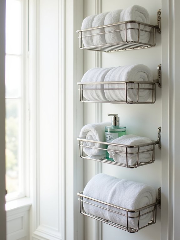 maximize bathroom storage efficiently