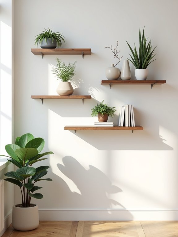 maximize storage with shelving