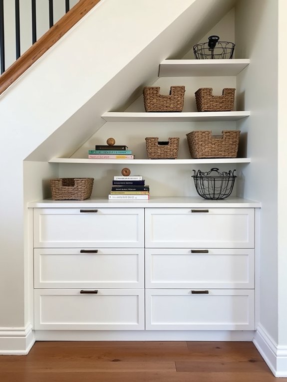 maximize under stair storage solutions