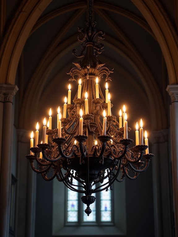 medieval chandelier gothic decor