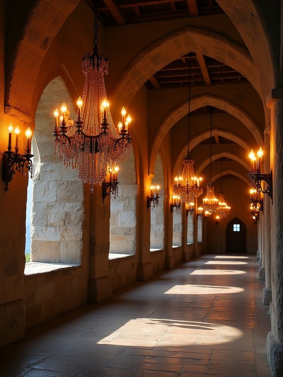 medieval inspired lighting design elements