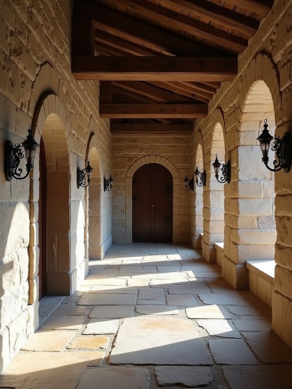 medieval stone wall aesthetics