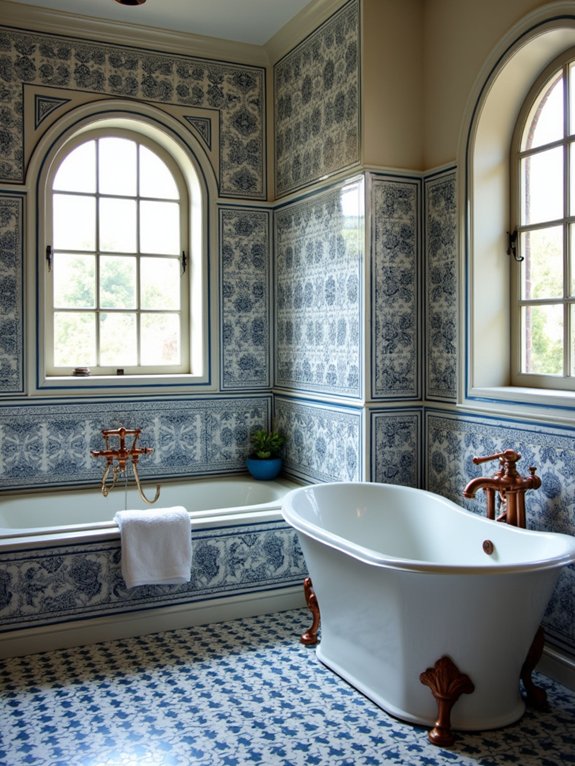 mediterranean blue tile patterns