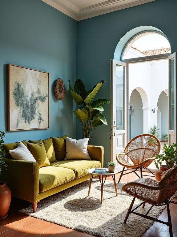 mediterranean coastal living room