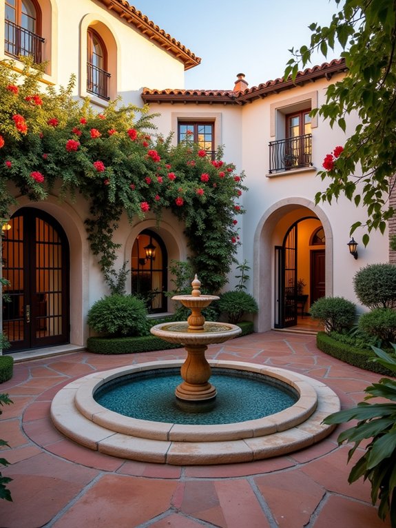 mediterranean courtyard retreat design