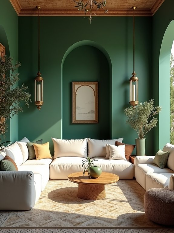 mediterranean dark green elegance