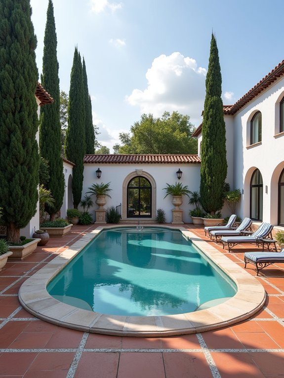 mediterranean inspired pool oasis