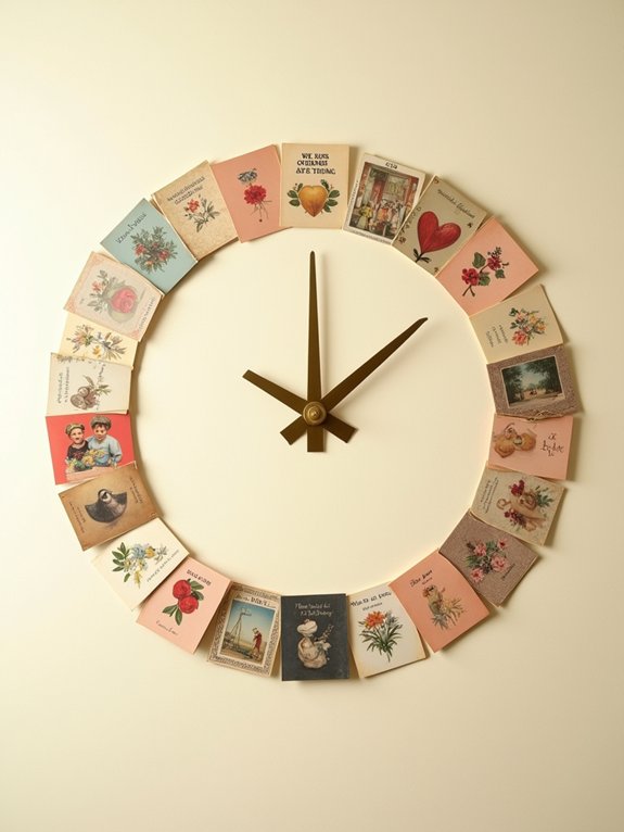 memory filled wall clock