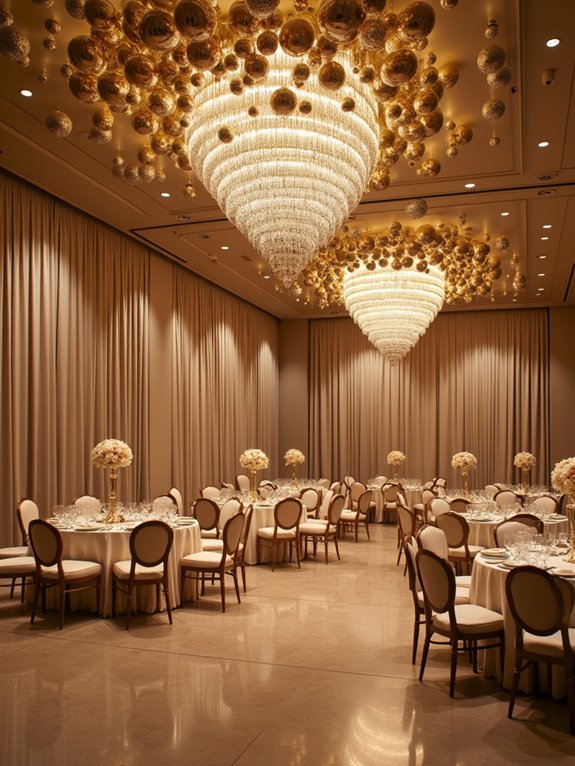 metallic glamour transforms spaces
