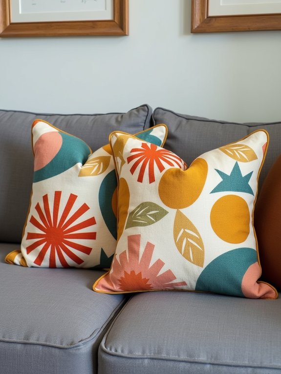 mid century modern geometric motifs
