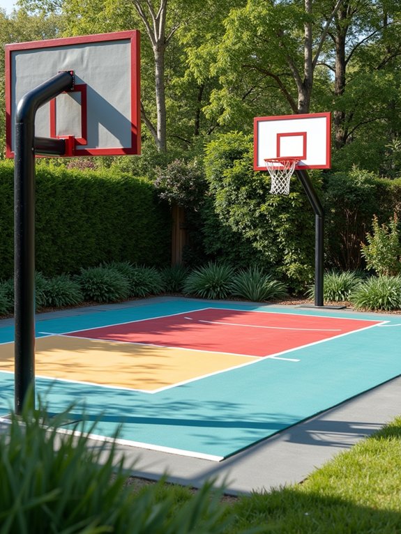 mini basketball court design