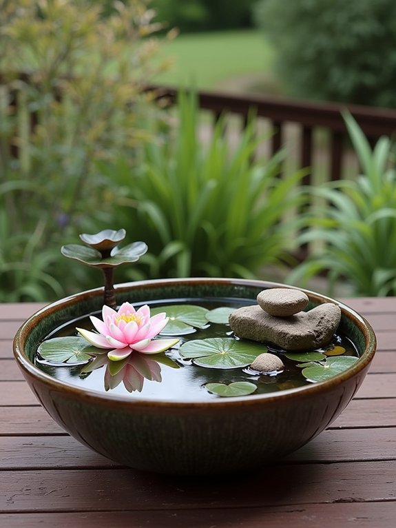 miniature aquatic paradise creation