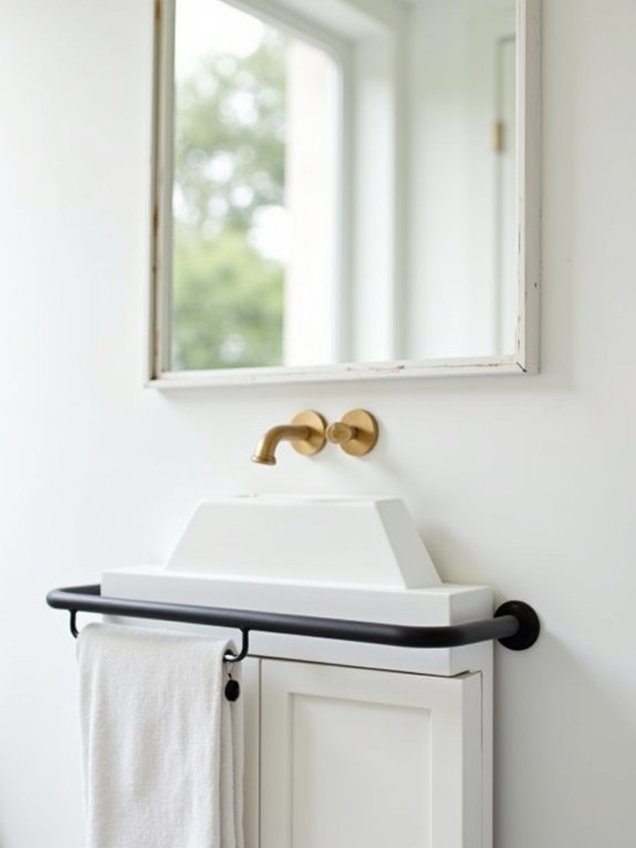 minimalist bathroom hardware upgrades