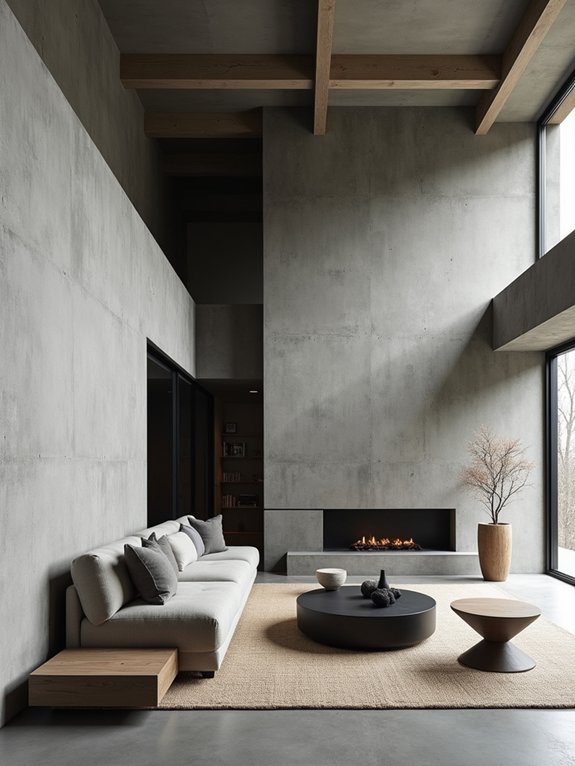 minimalist brutalist color palette
