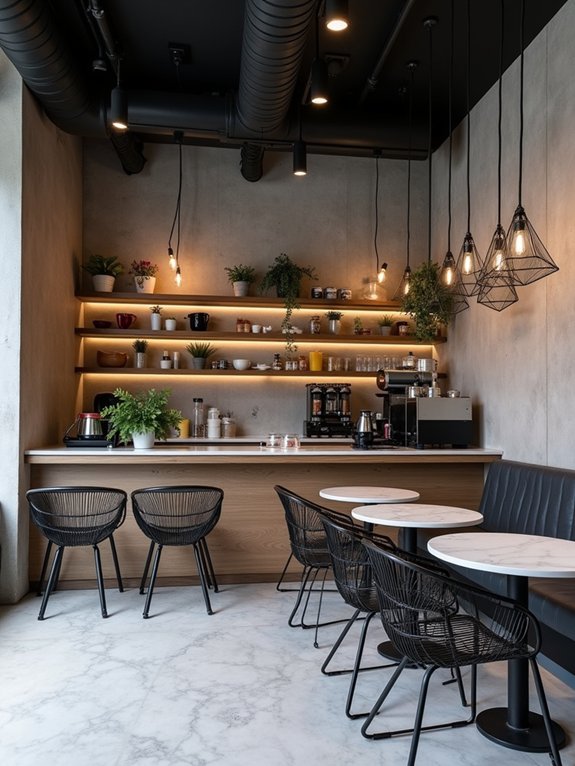 minimalist coffee shop design