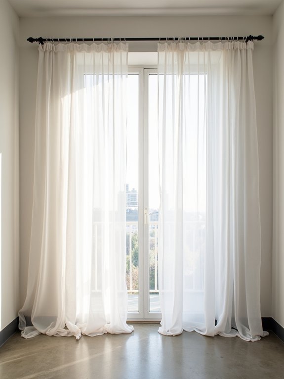 minimalist curtain room dividers