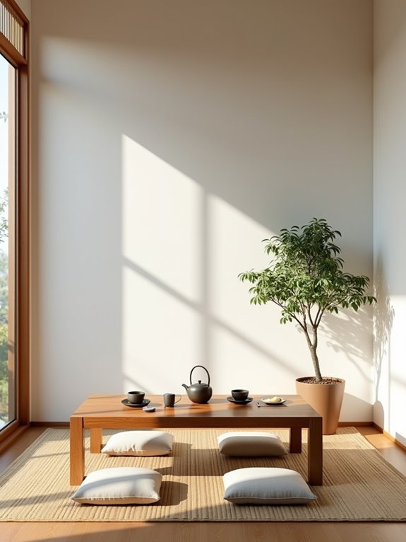 minimalist tea corner design