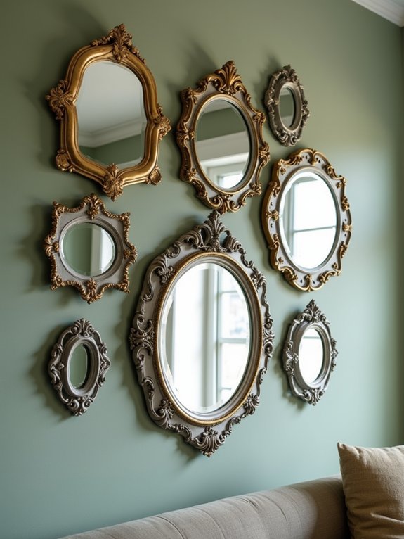 mirror arrangement enhances displays