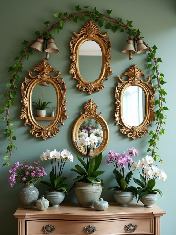 mirror gallery wall design