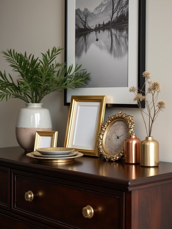 mix metallic finishes thoughtfully