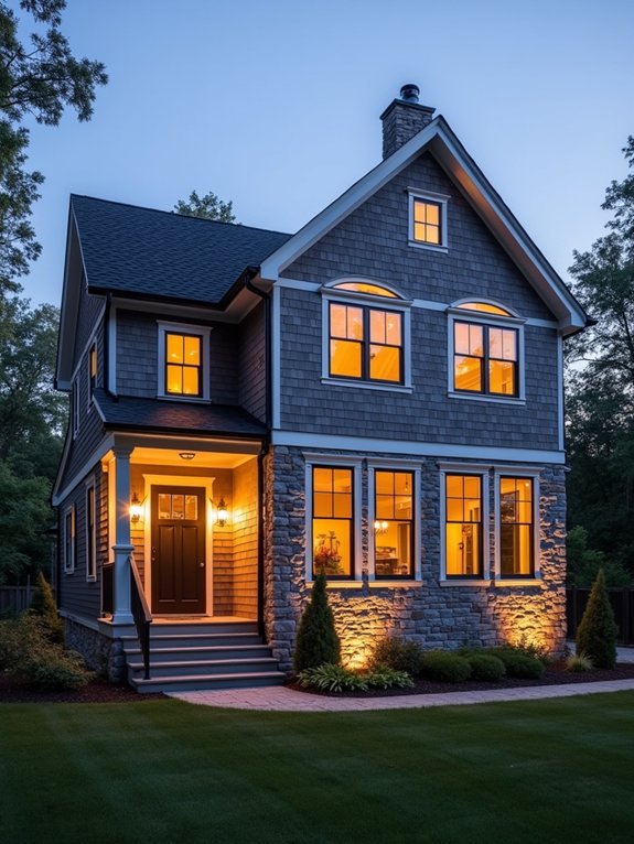 mixed material exterior design