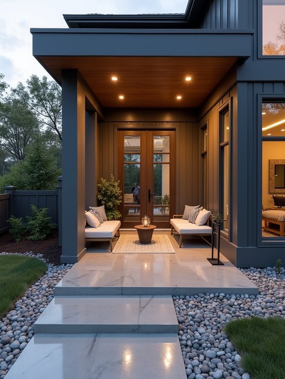 modern concrete finishes shine