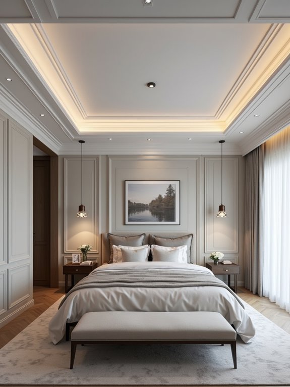 modern elegant coffered ceilings
